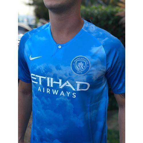 Camisa Manchester City I Azul Oficial Torcedor 2019 Tamanho M Original Lançamento