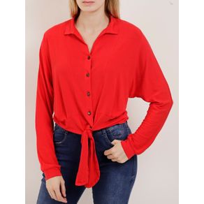 Camisa Manga Longa Feminina Autentique Vermelho M