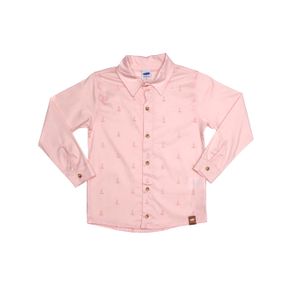 Camisa Manga Longa Infantil para Menino - Rosa 8