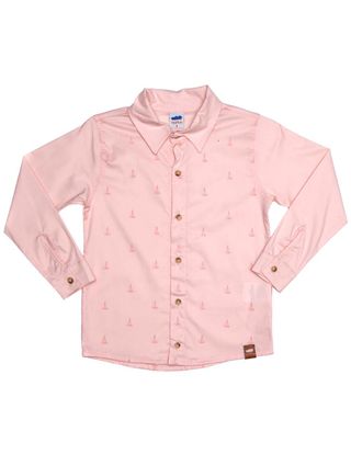 Camisa Manga Longa Infantil para Menino - Rosa