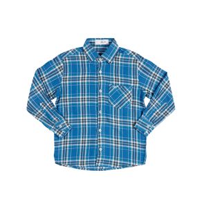 Camisa Manga Longa Juvenil para Menino - Azul 10
