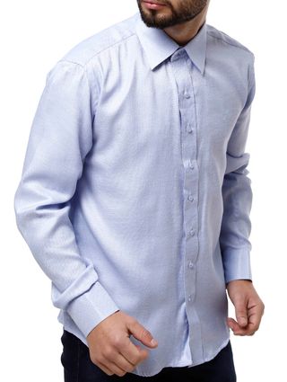 Camisa Manga Longa Masculina Bivik Azul