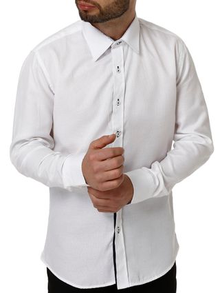 Camisa Manga Longa Masculina Branco