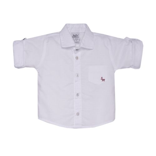Camisa Manga Longa Tecido SM Branca - 3