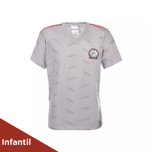 Camisa Masculina de Educação Física do Uniforme do Colégio Tiradentes - Tamanho Infantil Tamanho 10
