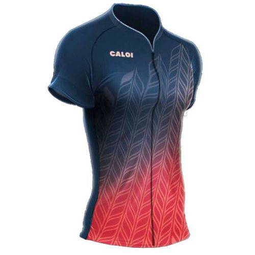 Camisa Mauro Ribeiro - Caloi Kaiena Sport - Azul / Rosa - Feminina