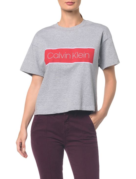 Camisa Mc Moletom Calvin Klein - Mescla - PP