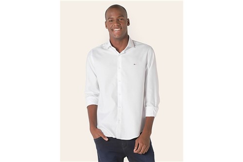Camisa Menswear Maquineta Listras - Branco - M
