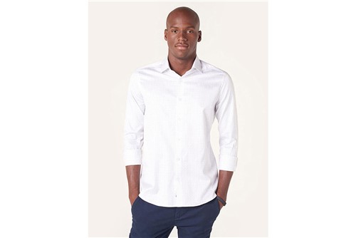 Camisa Menswear Platinum 90/2 - Branco - M