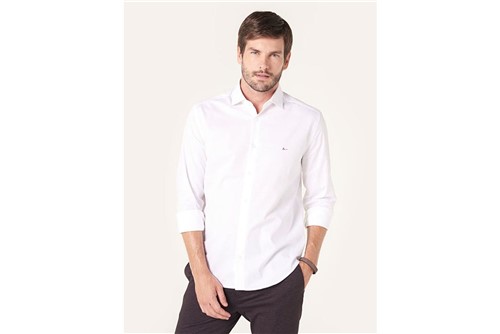 Camisa Menswear Slim Gola Trento Greco - Branco - M