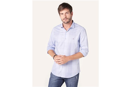 Camisa Menswear Xadrez - Azul - GG