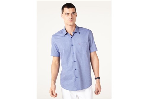 Camisa Menswear Xadrez - Azul - P