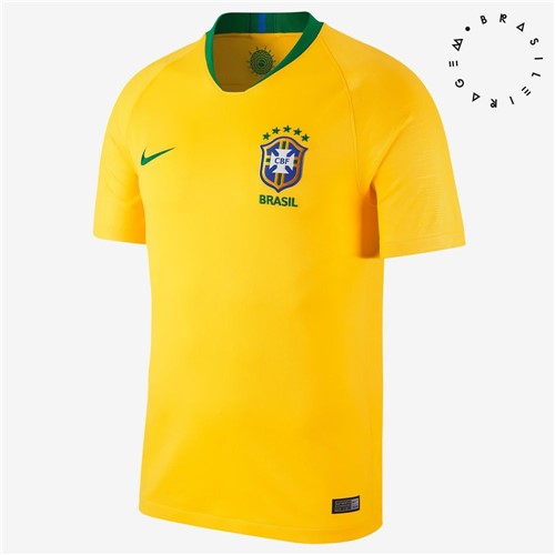 Camisa Nike CBF Brasil Of 1 2018 Torcedor Masculina 893856-749 893856749