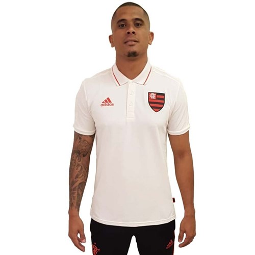 Camisa Polo Flamengo Off White Adidas 2019 P