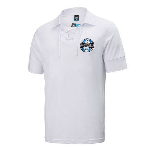 Camisa Polo Grêmio Retrô Branca Masculina