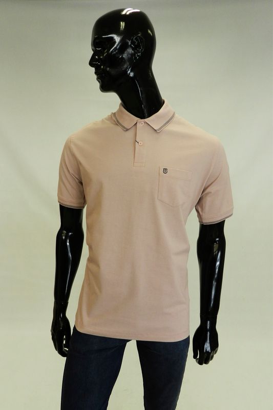 Camisa Polo Individual Comfort com Bolso Rose Tam. G