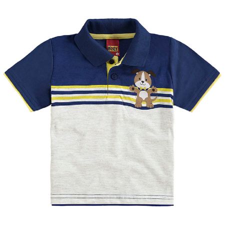 Camisa Polo Infantil Masculina Kyly Meia Malha 109203.6790.M