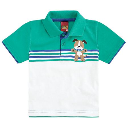 Camisa Polo Infantil Masculina Kyly Meia Malha 109203.70144.G