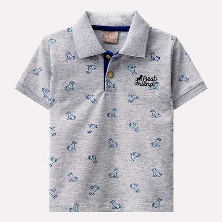 Camisa Polo Infantil Masculina Milon Meia Malha 11172.0467.2