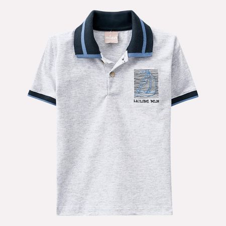 Camisa Polo Infantil Masculina Milon Meia Malha 11185.0467.1