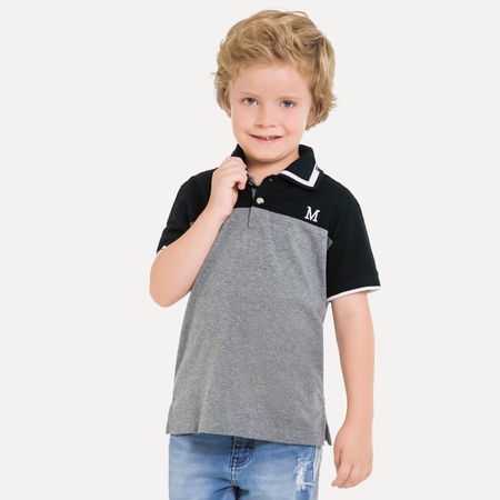Camisa Polo Infantil Masculina Milon Meia Malha 11820.40082.10