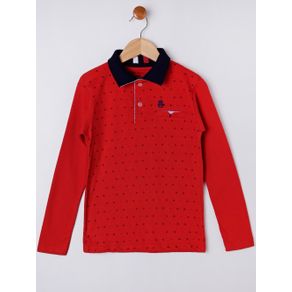 Camisa Polo Infantil para Menino - Vermelho 4