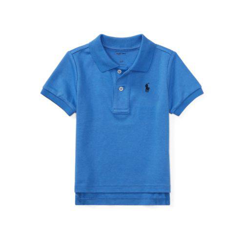 Camisa Polo Infantil Ralph Lauren Azul Claro