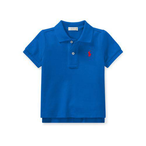 Camisa Polo Infantil Ralph Lauren Azul