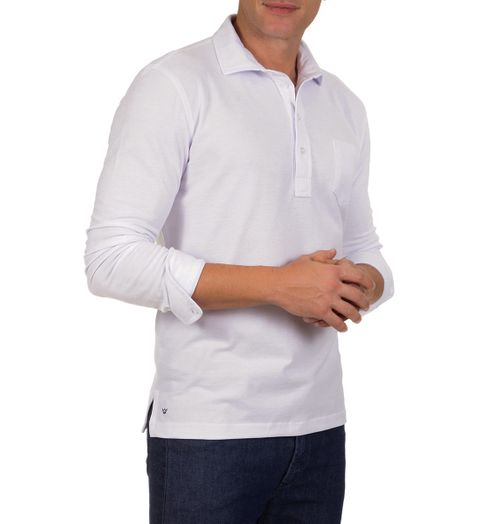 Camisa Polo Masculina Branca Lisa - M