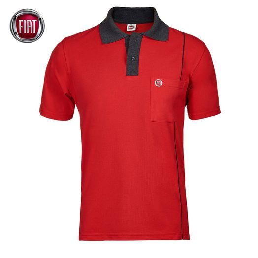Camisa Polo Masculina Vermelha Fiat - 4030037 Tamanho G