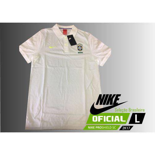 Camisa Polo Nike CBF - Branca