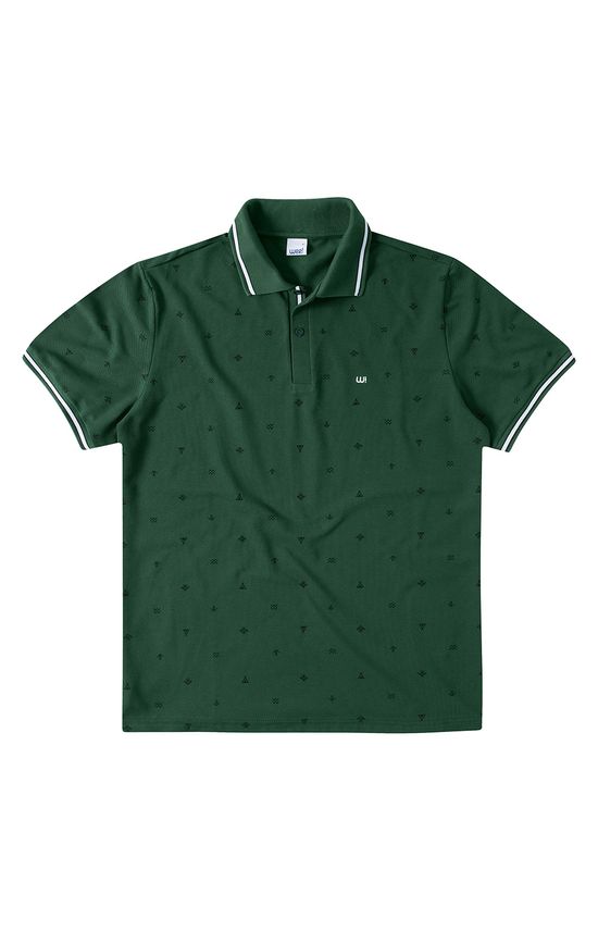 Camisa Polo Tradicional Piquê Premium Wee! Verde Escuro - G
