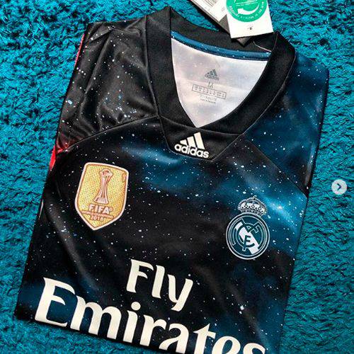 Camisa Real Madrid Edição Limitada Oficial Torcedor Preto/azul 2018/19 Tamanho P Original