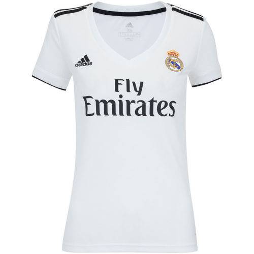 Camisa Real Madrid Oficial Branca Feminino Torcedor 2018/2019 Tamanho M Original