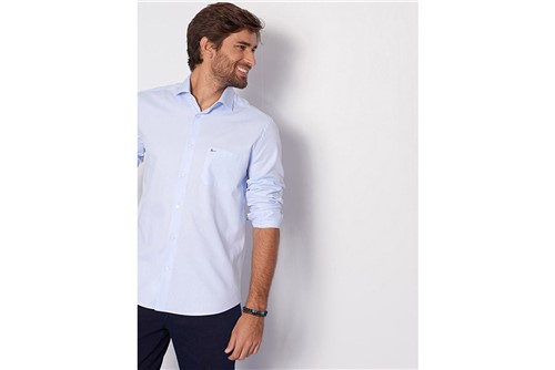 Camisa Regular Social Classic - Azul - 41