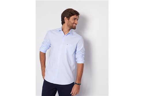 Camisa Regular Social Classic - Azul - 41