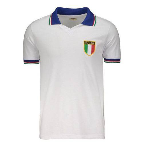 Camisa Retrômania Itália Away 1982 Branca