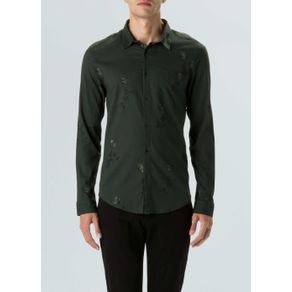 Camisa Rose Garden Militar-Militar/ Verde Escuro - P