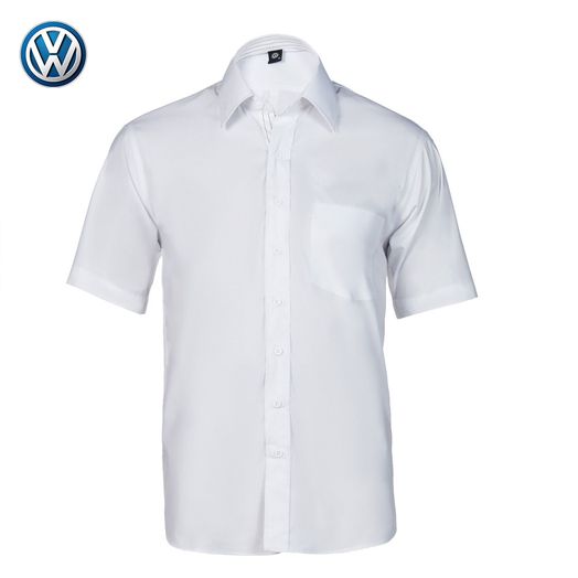 Camisa Social Manga Curta Masculina Branca / Listras Volkswagen - 17.01.0043 Tamanho 1