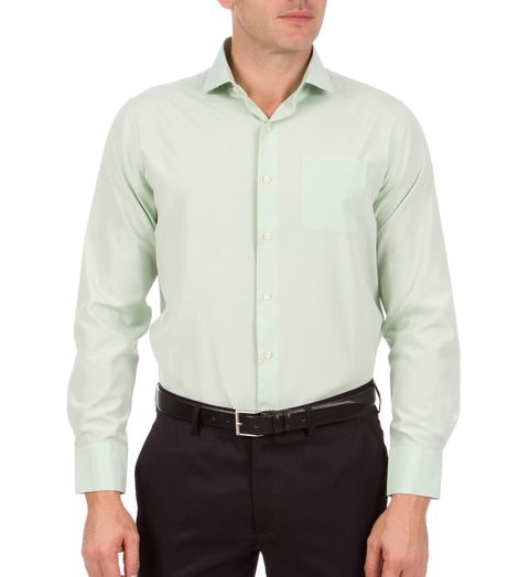 Camisa Social Masculina Verde Lisa - 2