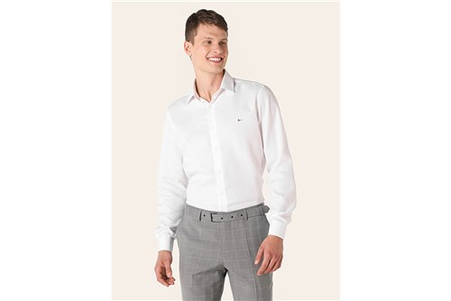 Camisa Social Super Slim Colarinho Trento - Branco - 39