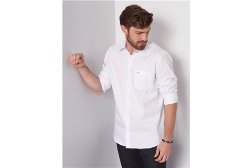 Camisa Social Tradicional - Branco - 38