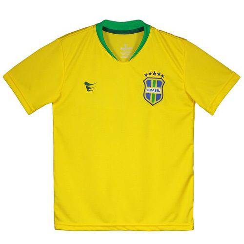 Camisa Super Bolla Brasil Torcida 2018 N° 10 Juvenil