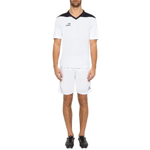 Camisa Topper Futebol Line Branco/Preto - 2