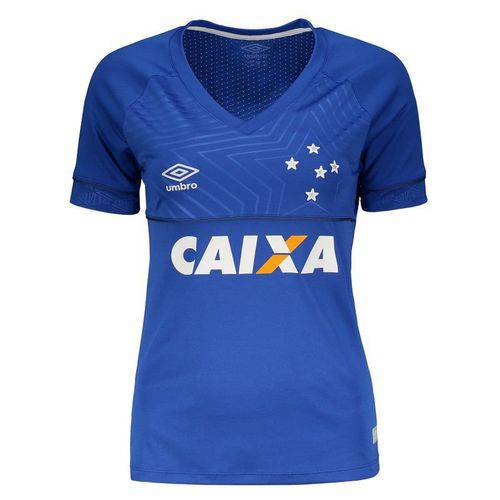 Camisa Umbro Cruzeiro I 2018 Feminina com Patrocínio