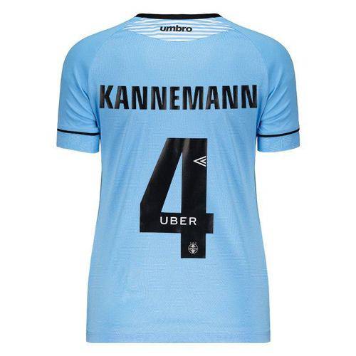 Camisa Umbro Grêmio II 2018 4 Kannemann Feminina Charrua