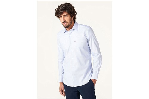 Camisa Z Menswear Micro Maquineta - Azul - GG