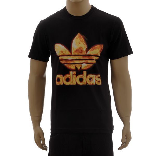 Camiseta Adidas Estampada Trefoil Flames (G)