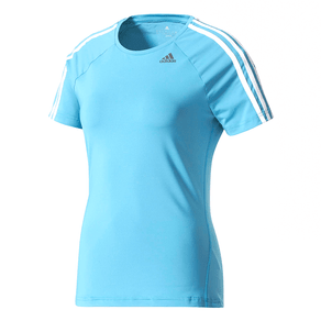 Camiseta Adidas Mc D2m 3s Azul Feminina PP