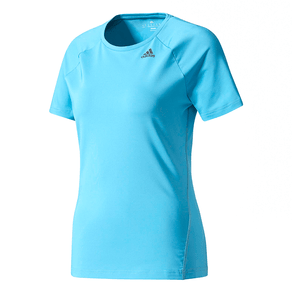 Camiseta Adidas Mc D2m Solid Azul Fem PP